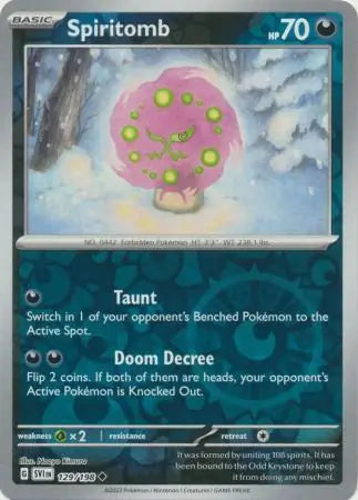 Spiritomb 129/198 (SV01: Scarlet & Violet Base Set)  - Reverse Holofoil | Good Games Adelaide SA