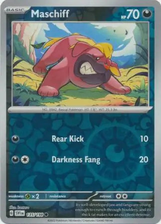 Maschiff 135/198 (SV01: Scarlet & Violet Base Set)  - Reverse Holofoil | Good Games Adelaide SA