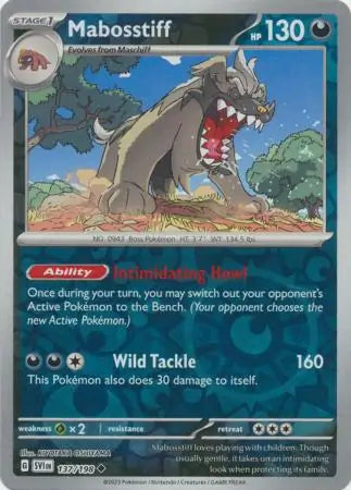 Mabosstiff 137/198 (SV01: Scarlet & Violet Base Set)  - Reverse Holofoil | Good Games Adelaide SA