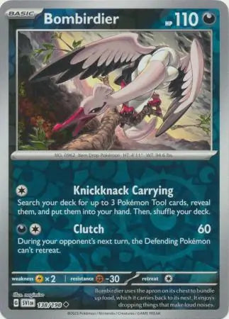 Bombirdier 138/198 (SV01: Scarlet & Violet Base Set)  - Reverse Holofoil | Good Games Adelaide SA