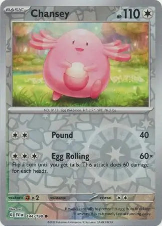 Chansey 144/198 (SV01: Scarlet & Violet Base Set)  - Reverse Holofoil | Good Games Adelaide SA