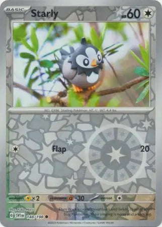 Starly 148/198 (SV01: Scarlet & Violet Base Set)  - Reverse Holofoil | Good Games Adelaide SA