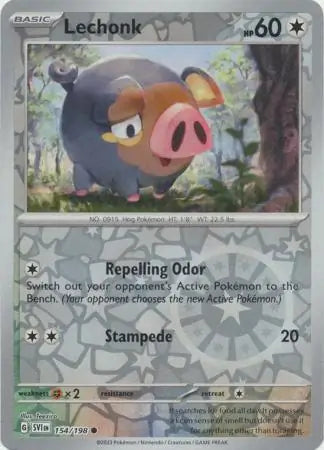 Lechonk 154/198 (SV01: Scarlet & Violet Base Set)  - Reverse Holofoil | Good Games Adelaide SA