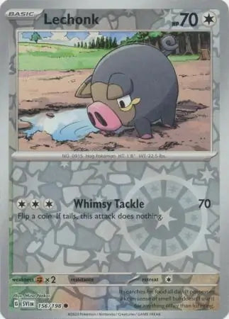 Lechonk 156/198 (SV01: Scarlet & Violet Base Set)  - Reverse Holofoil | Good Games Adelaide SA