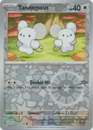 Tandemaus 160/198 (SV01: Scarlet & Violet Base Set)  - Reverse Holofoil | Good Games Adelaide SA