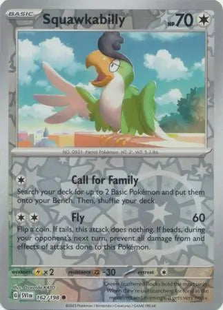 Squawkabilly 162/198 (SV01: Scarlet & Violet Base Set)  - Reverse Holofoil | Good Games Adelaide SA
