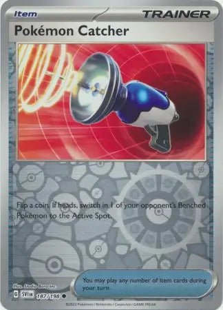Pokemon Catcher 187/198 (SV01: Scarlet & Violet Base Set)  - Reverse Holofoil | Good Games Adelaide SA