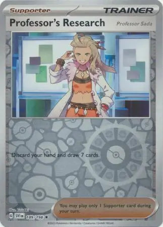 Professor's Research  189/198 (SV01: Scarlet & Violet Base Set)  - Reverse Holofoil | Good Games Adelaide SA
