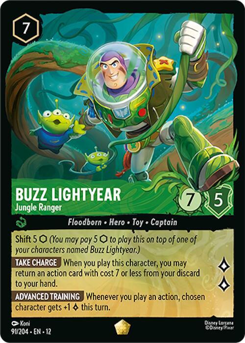 Buzz Lightyear, Jungle Ranger 91/204 (Wilds Unknown)  | Good Games Adelaide SA