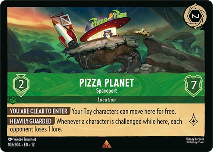 Pizza Planet, Spaceport 102/204 (Wilds Unknown)  - Cold Foil | Good Games Adelaide SA