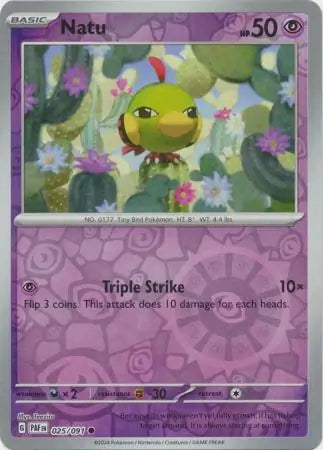 Natu 025 091 025/091 (SV: Paldean Fates)  - Reverse Holofoil | Good Games Adelaide SA
