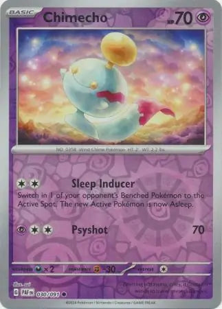 Chimecho 030/091 (SV: Paldean Fates)  - Reverse Holofoil | Good Games Adelaide SA