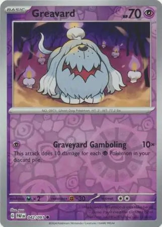 Greavard 042/091 (SV: Paldean Fates)  - Reverse Holofoil | Good Games Adelaide SA