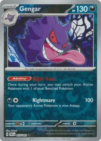 Gengar 057/091 (SV: Paldean Fates)  - Reverse Holofoil | Good Games Adelaide SA