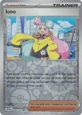 Iono 080 091 080/091 (SV: Paldean Fates)  - Reverse Holofoil | Good Games Adelaide SA
