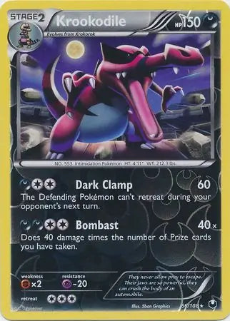 Krookodile 66/108 (Dark Explorers)  - Reverse Holofoil | Good Games Adelaide SA