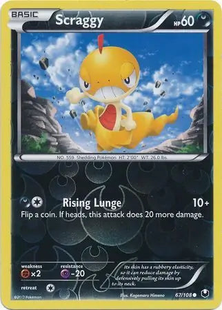 Scraggy 67/108 (Dark Explorers)  - Reverse Holofoil | Good Games Adelaide SA