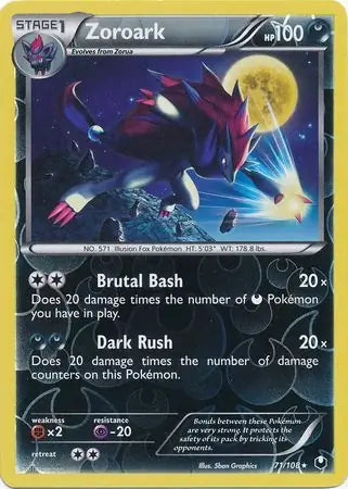 Zoroark 71/108 (Dark Explorers)  - Reverse Holofoil | Good Games Adelaide SA