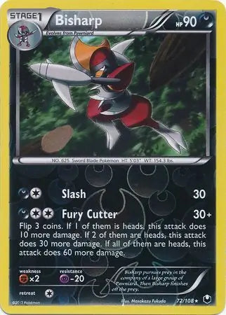 Bisharp 72/108 (Dark Explorers)  - Reverse Holofoil | Good Games Adelaide SA