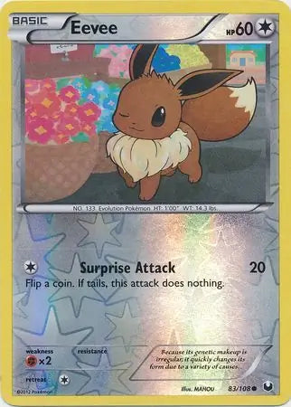 Eevee 83/108 (Dark Explorers)  - Reverse Holofoil | Good Games Adelaide SA
