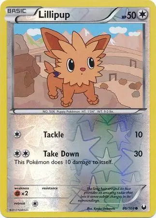 Lillipup 86/108 (Dark Explorers)  - Reverse Holofoil | Good Games Adelaide SA