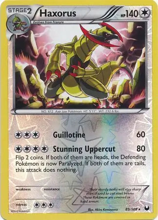 Haxorus 89/108 (Dark Explorers)  - Reverse Holofoil | Good Games Adelaide SA