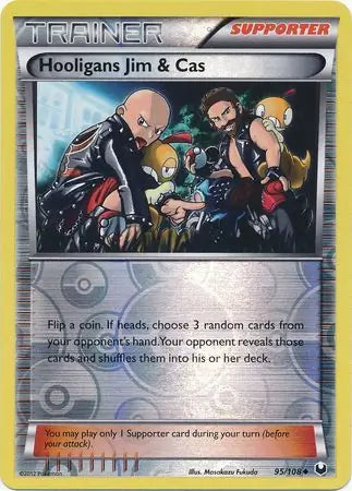 Hooligans Jim and Cas 95/108 (Dark Explorers)  - Reverse Holofoil | Good Games Adelaide SA