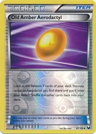 Old Amber Aerodactyl 97/108 (Dark Explorers)  - Reverse Holofoil | Good Games Adelaide SA