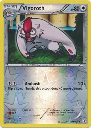 Vigoroth 102/124 (Dragons Exalted)  - Reverse Holofoil | Good Games Adelaide SA
