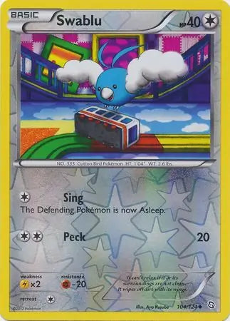 Swablu 104/124 (Dragons Exalted)  - Reverse Holofoil | Good Games Adelaide SA