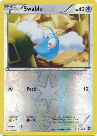 Swablu 105/124 (Dragons Exalted)  - Reverse Holofoil | Good Games Adelaide SA