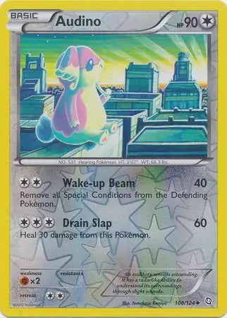 Audino 108/124 (Dragons Exalted)  - Reverse Holofoil | Good Games Adelaide SA