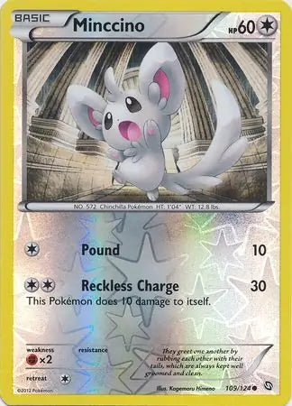 Minccino 109/124 (Dragons Exalted)  - Reverse Holofoil | Good Games Adelaide SA