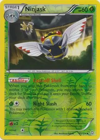 Ninjask 11/124 (Dragons Exalted)  - Reverse Holofoil | Good Games Adelaide SA