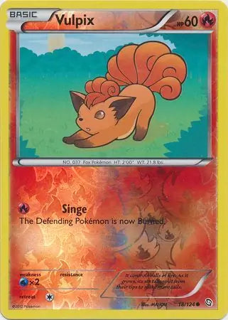 Vulpix 18/124 (Dragons Exalted)  - Reverse Holofoil | Good Games Adelaide SA