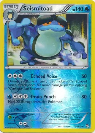 Seismitoad 36/124 (Dragons Exalted)  - Reverse Holofoil | Good Games Adelaide SA