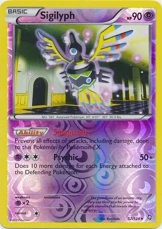 Sigilyph 52/124 (Dragons Exalted)  - Reverse Holofoil | Good Games Adelaide SA
