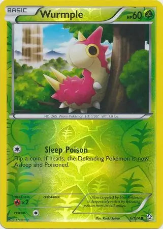 Wurmple 6/124 (Dragons Exalted)  - Reverse Holofoil | Good Games Adelaide SA