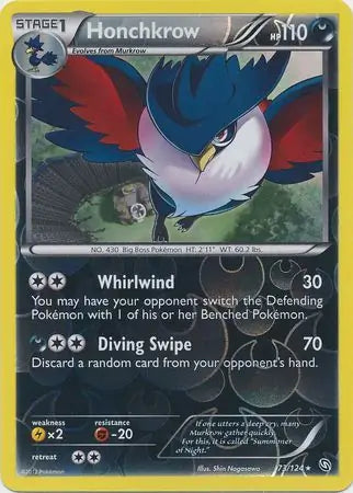 Honchkrow 73/124 (Dragons Exalted)  - Reverse Holofoil | Good Games Adelaide SA