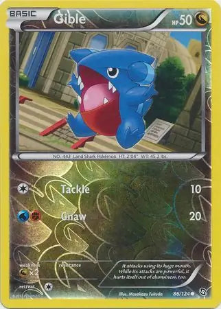 Gible 86/124 (Dragons Exalted)  - Reverse Holofoil | Good Games Adelaide SA