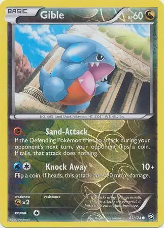 Gible 87/124 (Dragons Exalted)  - Reverse Holofoil | Good Games Adelaide SA