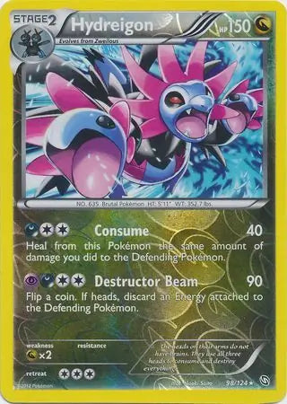 Hydreigon 98/124 (Dragons Exalted)  - Reverse Holofoil | Good Games Adelaide SA