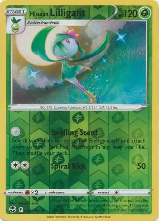 Hisuian Lilligant 010/195 (SWSH12: Silver Tempest)  - Reverse Holofoil | Good Games Adelaide SA