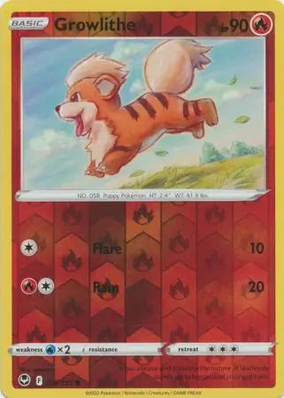 Growlithe 019/195 (SWSH12: Silver Tempest)  - Reverse Holofoil | Good Games Adelaide SA