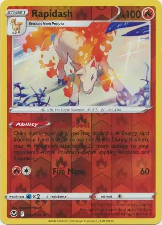 Rapidash 022/195 (SWSH12: Silver Tempest)  - Reverse Holofoil | Good Games Adelaide SA