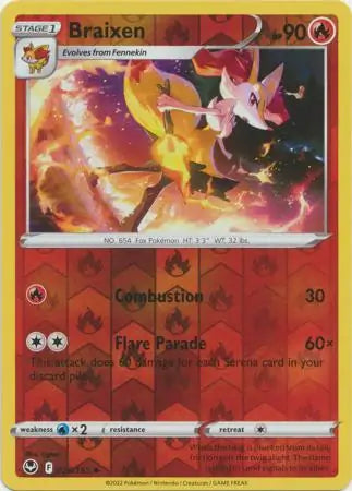 Braixen 026/195 (SWSH12: Silver Tempest)  - Reverse Holofoil | Good Games Adelaide SA