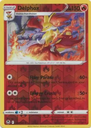 Delphox 027/195 (SWSH12: Silver Tempest)  - Reverse Holofoil | Good Games Adelaide SA