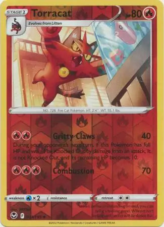 Torracat 031/195 (SWSH12: Silver Tempest)  - Reverse Holofoil | Good Games Adelaide SA