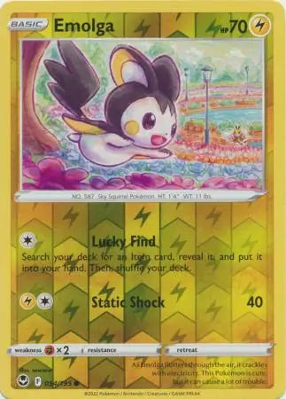 Emolga 054/195 (SWSH12: Silver Tempest)  - Reverse Holofoil | Good Games Adelaide SA