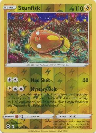Stunfisk 055/195 (SWSH12: Silver Tempest)  - Reverse Holofoil | Good Games Adelaide SA